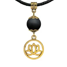 Амулет Лотос (гармония, развитие), шунгит MKAG-34-0059