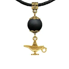 Амулет Волшебная лампа (исполнение желаний), шунгит MKAG-34-0074