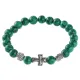 Браслет Спаси и сохрани с синтетическим камнем Малахит BSV1-12