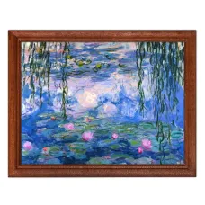 Постер в рамке 22х17см Клод Оскар Моне - Водяные лилии (1916-19) POSG-0149