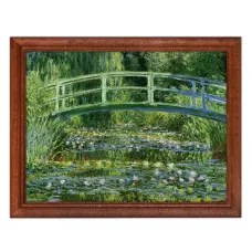 Постер в рамке 22х17см Клод Оскар Моне - Японский мостик (1897-99) POSG-0150
