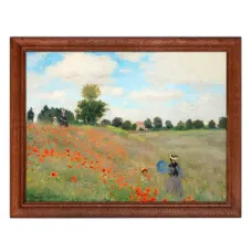 Постер в рамке 22х17см Клод Оскар Моне - Маки возле Аржантея (1873) POSG-0152