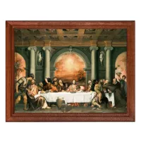 Постер в рамке 22х17см Тициан - Тайная вечеря POSG-0161
