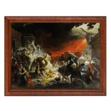 Постер в рамке 22х17см Карл Павлович Брюллов - Последний день Помпеи (1830-33) POSG-0163