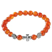 Браслет Спаси и сохрани с нат.камнем Сердолик BSV1-17