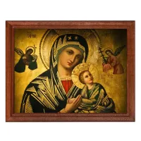 Постер в рамке 22х17см Богородица с младенцем POSG-0183