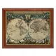 Постер в рамке 22х17см Ян Виллемс Блау - Карта мира (1664) POSG-0193