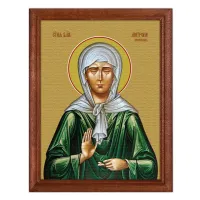 Постер в рамке 17х22см Св.блж. Матрона Московская POSV-0118