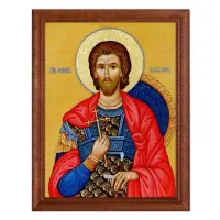 Постер в рамке 17х22см Св.мученик Иоанн Воин POSV-0124