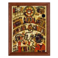 Постер в рамке 17х22см Страшный суд (XVI век) POSV-0126