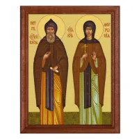 Постер в рамке 17х22см Петр и Февронья POSV-0133