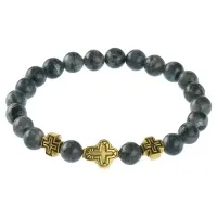 Браслет Спаси и сохрани с нат.камнем Лабрадор BSV2-09