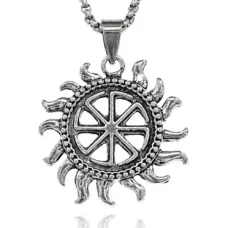 Амулет Солнцеворот на цепочке, 3х3см AC107