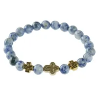 Браслет Спаси и сохрани с нат.камнем Содалит BSV2-18