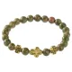 Браслет Спаси и сохрани с нат.камнем Унакит BSV2-20
