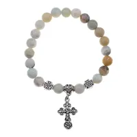 Браслет Спаси и сохрани с нат.камнем Амазонит BSV3-01