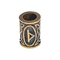 Бусина со славянской руной Даждьбог, латунь HB003-04