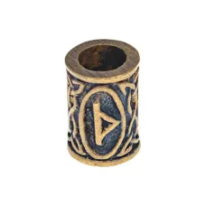 Бусина со славянской руной Даждьбог, латунь HB003-04