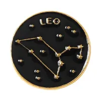 Значок Знаки Зодиака Лев, d.2,5см ZN104-01