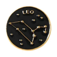 Значок Знаки Зодиака Лев, d.2,5см ZN104-01