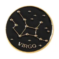 Значок Знаки Зодиака Дева, d.2,5см ZN104-03