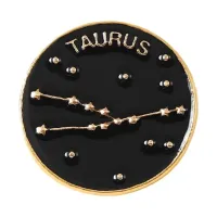 Значок Знаки Зодиака Телец, d.2,5см ZN104-07