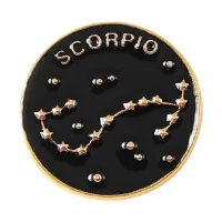 Значок Знаки Зодиака Скорпион, d.2,5см ZN104-11
