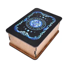 Шкатулка для гадальных карт Уникурсальная гексаграмма, 12х9х5см SHK001-024