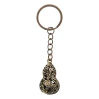 Брелок Тыква-горлянка с карпами, 9,5х2,5см AD-BK-074