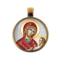 Кулон Божья Матерь с Иисусом ALE331