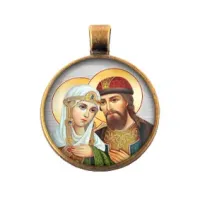 Кулон Петр и Феврония ALE345