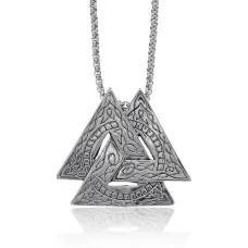 Амулет Валькнут на цепочке, 4х4см AC155