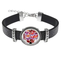 Кожаный браслет Желаю счастья! BSK2-0415