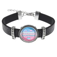 Кожаный браслет Любимой бабушке BSK2-0431