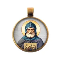Кулон Александр Свирский, преподобный ALE356