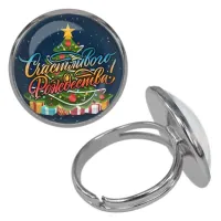Безразмерное кольцо Счастливого Рождества! KLF-0394