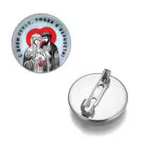 Значок С Днем семьи, любви и верности ZNAS-0420