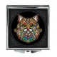Складное зеркало квадратное Кошка ZER2-0044