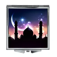 Складное зеркало квадратное Мечеть ZER2-0164