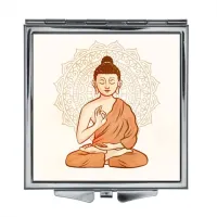 Складное зеркало квадратное Будда ZER2-0168