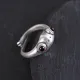 Безразмерное кольцо Лягушка со стразами, 7мм KL196