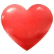 Коврик для мыши Сердце 22х20см Красное сердце KMH010