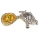 Подставка для благовоний Черепаха, цвет серебряно-золотой PBK008-GS