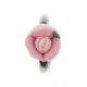 Комплект Роза (кольцо и серьги), цвет бело-розовый UH072-02