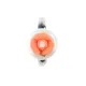 Комплект Роза (кольцо и серьги), цвет бело-оранжевый UH072-03