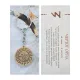 Брелок-амулет с натуральным янтарём Чертог Орла 30мм, латунь V-BAY015