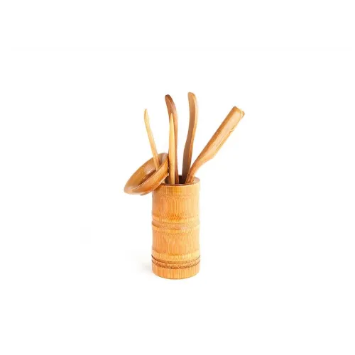 Инструменты для чайной церемонии светлый бамбук 6 предметов