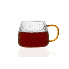 Чашка из жаропрочного стекла с ручкой Калейдоскоп 400 мл