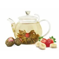 Зеленый связанный чай Клубника-банан 500 гр