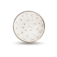 Тарелка керамическая 25 см Крем-брюле (упаковка 17 шт)